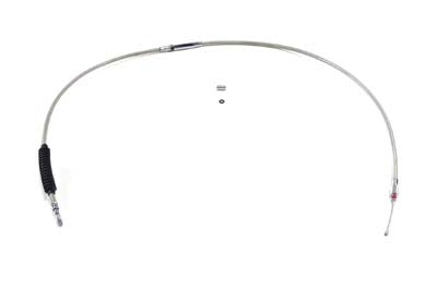 62.66 inch Braided Stainless Steel Clutch Cable - V-Twin Mfg.