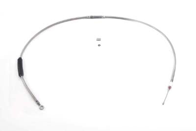 65.66 inch Braided Stainless Steel Clutch Cable - V-Twin Mfg.