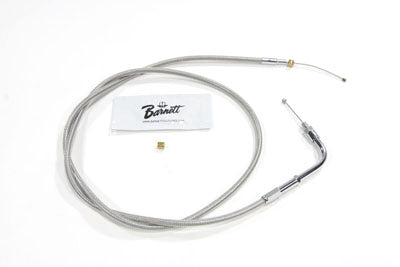 Braided Stainless Steel Throttle Cable with 45 inch Casing - V-Twin Mfg.