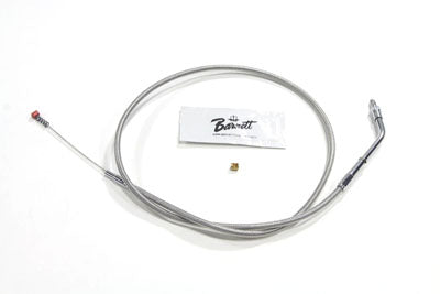 Braided Stainless Steel Idle Cable with 38 inch Casing - V-Twin Mfg.