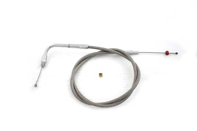 35 inch Braided Stainless Steel Throttle Cable - V-Twin Mfg.