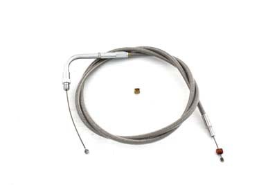 43.25 inch Braided Stainless Steel Throttle Cable - V-Twin Mfg.
