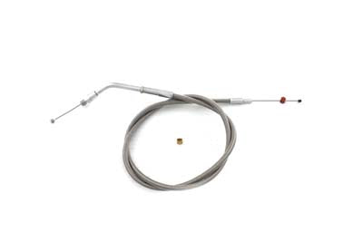35.75 inch Stainless Steel Throttle Cable - V-Twin Mfg.