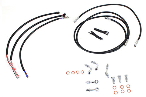 12 inch-14 inch Handlebar Cable and Brake Line Kit - V-Twin Mfg.