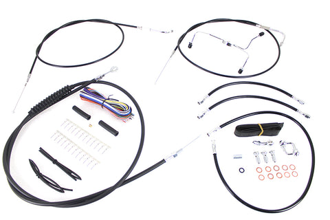 12 inch-14 inch Handlebar Cable and Brake Line Kit - V-Twin Mfg.