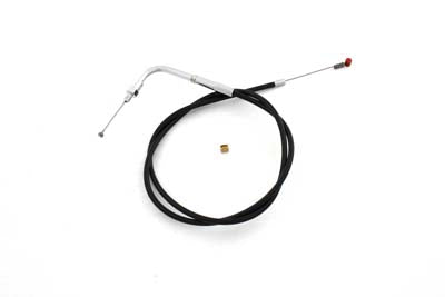 30 inch Black Idle Cable 90° Elbow Fitting - V-Twin Mfg.