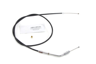 Black Throttle Cable with 39-1/4 inch Casing - V-Twin Mfg.