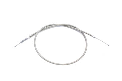 53.31 inch Braided Stainless Steel Clutch Cable - V-Twin Mfg.
