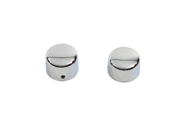 Chrome Front Axle Cap Cover Set Cap Style - V-Twin Mfg.