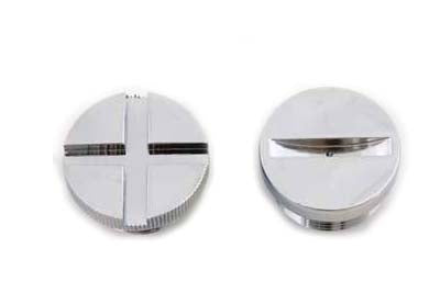 Primary Cover Cap Set Chrome - V-Twin Mfg.