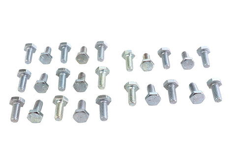 Hex Cap Bolts Zinc 1/4 inch X 5/8 inch - V-Twin Mfg.