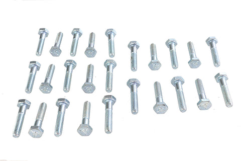 Hex Cap Bolts Zinc 1/4 inch X 1-1/4 inch - V-Twin Mfg.