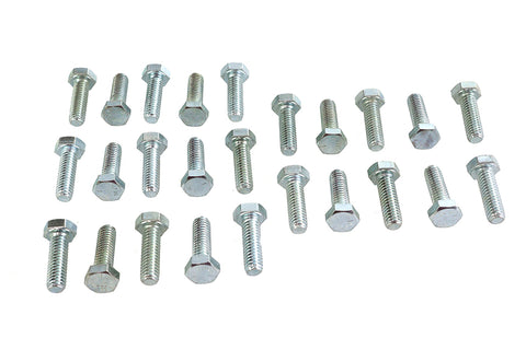 Hex Cap Bolts Zinc 5/16 inch X 1 inch - V-Twin Mfg.
