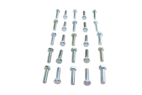 Hex Cap Bolts Zinc 5/16 inch X 1-1/4 inch - V-Twin Mfg.