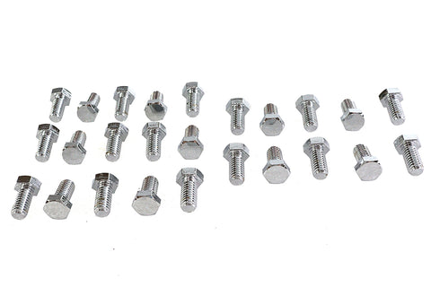Hex Cap Bolts Zinc 3/8 inch x 3/4 inch - V-Twin Mfg.