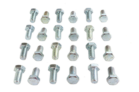 Hex Cap Bolts Zinc 3/8 inch X 3/4 inch - V-Twin Mfg.
