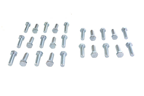 Hex Cap Bolts Zinc 3/8 inch x 1-1/4 inch - V-Twin Mfg.