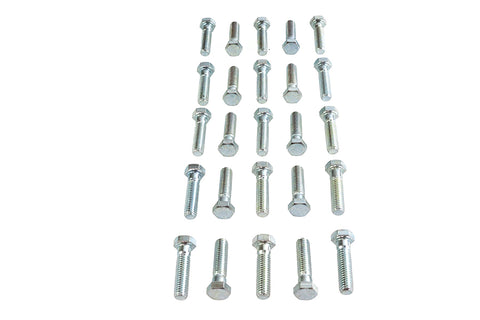 Hex Cap Bolts Zinc 3/8 inch-16 x 1-1/2 inch - V-Twin Mfg.