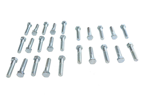 Hex Cap Bolts Zinc 3/8 inch x 1-3/4 inch - V-Twin Mfg.