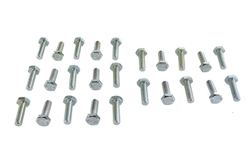 Hex Cap Bolts Zinc 1/4 inch x 7/8 inch - V-Twin Mfg.