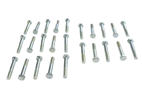 Hex Cap Bolts Zinc 5/16 inch X 2 inch - V-Twin Mfg.