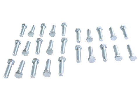 Hex Cap Bolts Zinc 3/8 inch X 1-1/2 inch - V-Twin Mfg.