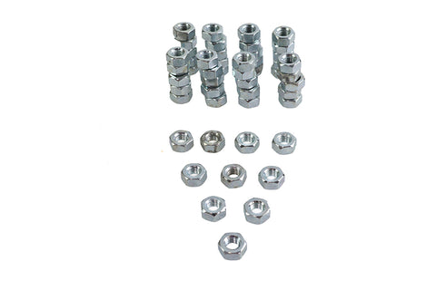 Zinc Hex Nuts 1/4 inch-28 Standard - V-Twin Mfg.