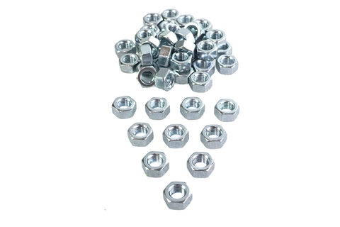 Zinc Hex Nuts 5/16 inch-18 Nyloc - V-Twin Mfg.