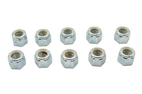 Zinc Hex Nuts 5/8 inch-18 Nyloc - V-Twin Mfg.