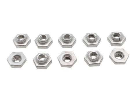 Flexloc Nuts 10/32 inch Cadmium - V-Twin Mfg.