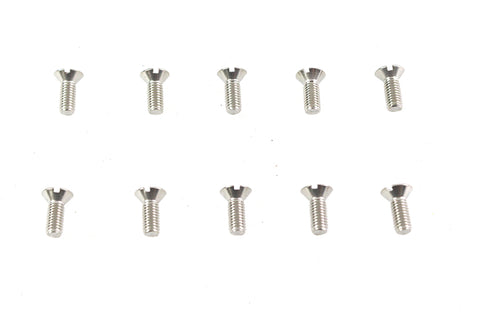 Flathead Screws 10-32 X 1/2 inch Stainless Steel - V-Twin Mfg.
