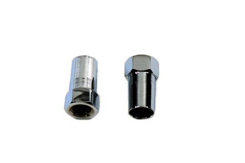 Shifter Rod Tapered Jam Nut Set Chrome - V-Twin Mfg.