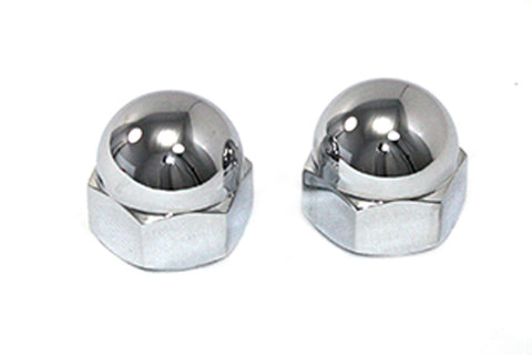 Chrome Axle Nut Kit Acorn Style - V-Twin Mfg.