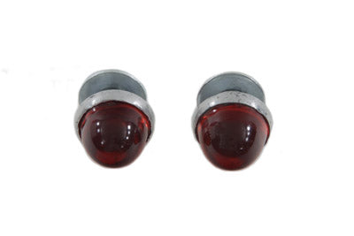 License Plate Reflector Set Red - V-Twin Mfg.