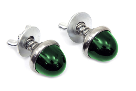 License Plate Reflector Set Green - V-Twin Mfg.