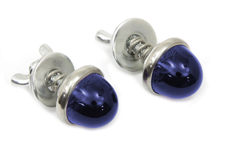 License Plate Reflector Set Blue - V-Twin Mfg.