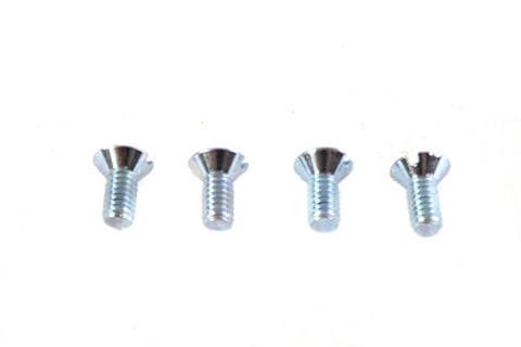 8-32 x 3/8 inch Flat Head Slotted Screw Zinc - V-Twin Mfg.