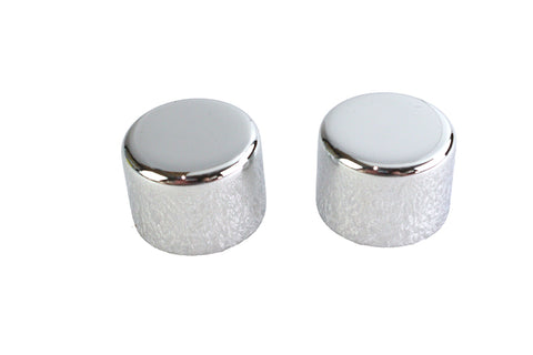 Short Magnetic Docking Points Cover Set Chrome - V-Twin Mfg.