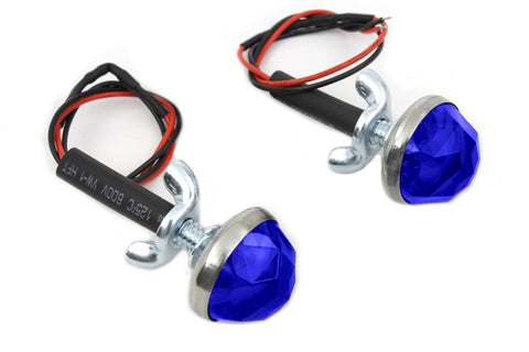 Blue LED Reflector Set - V-Twin Mfg.