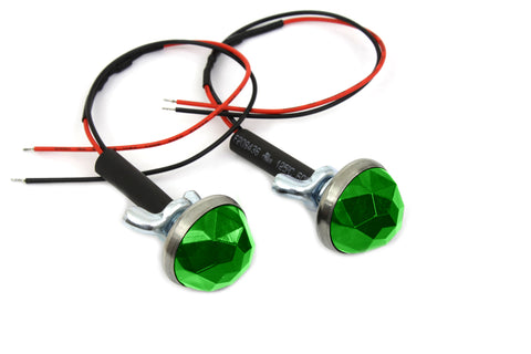 Green LED Reflector Set - V-Twin Mfg.