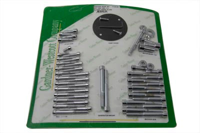 Engine Dress Up Screw Kit Allen Chrome - V-Twin Mfg.