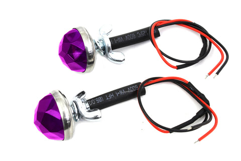 Purple LED Reflector Set - V-Twin Mfg.