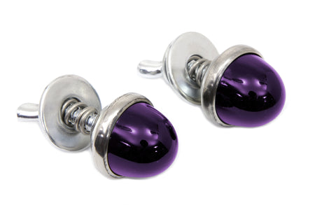 License Plate Reflector Set Purple - V-Twin Mfg.