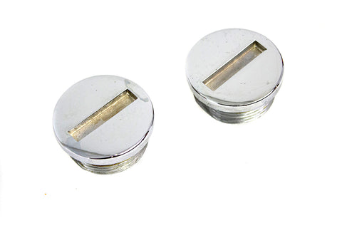 Chrome Primary Cover Cap Set - V-Twin Mfg.