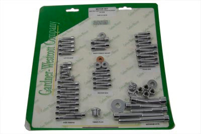Engine Dress Up Screw Kit Allen Chrome - V-Twin Mfg.