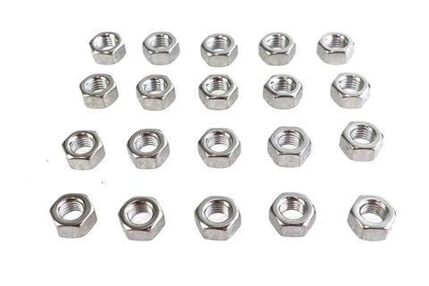 Chrome Hex Nuts 5/16 inch-18 - V-Twin Mfg.