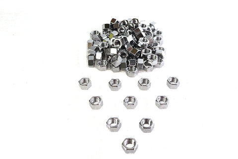 Chrome Hex Nuts 3/8 inch-24 - V-Twin Mfg.