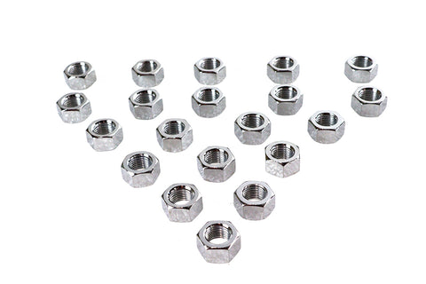 Chrome Hex Nuts 1/2 inch-20 - V-Twin Mfg.