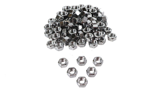 Chrome Hex Nuts 7/16 inch-20 - V-Twin Mfg.