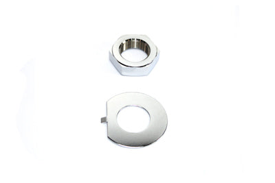 Fork Stem Chrome Nut and Lock Washer Kit - V-Twin Mfg.
